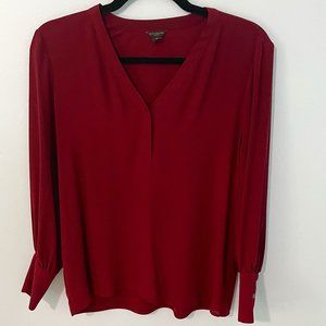 Loft Burgundy Blouse